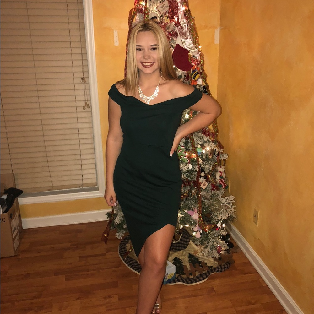 Formal dress and necklace